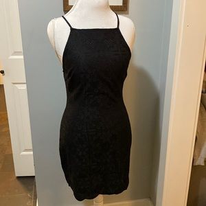 LBD Forever 21 Black Lace Dress Size Large